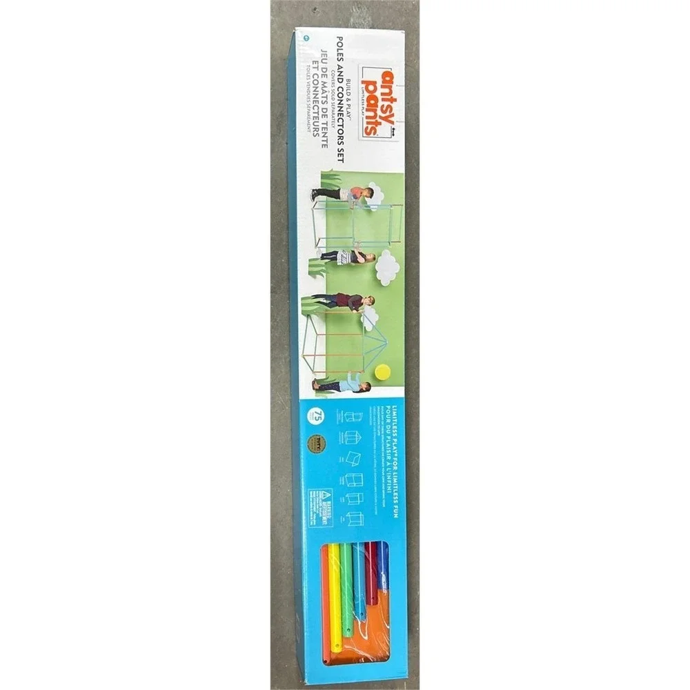 Antsy Pants build & play 75 pieces Poles and Connectors Set